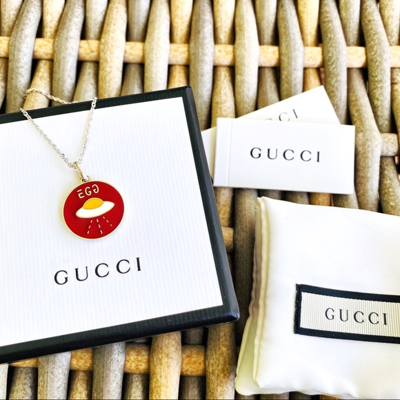 Guccighost Egg UFO Charm Pendant NWT - Picture 11 of 16